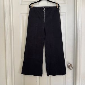 Wide leg crop pants